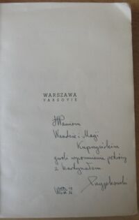 Zdjęcie nr 2 okładki Przypkowski Tadeusz Warszawa. Varsovie.