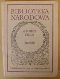 Miniatura okładki Puszkin Aleksander /oprac. R. Łużny/ Opowieści. Opowieści Biełkina, Dama pikowa, Córka Kapitana. /Seria II. Nr 175/