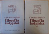 Miniatura okładki Radhakrishnan S. /przeł. Wrzeszcz Zofia/ Filozofia indyjska. Tom I/II.
