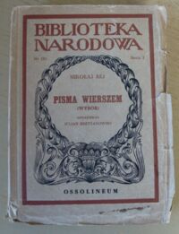 Miniatura okładki Rej Mikołaj /oprac. J. Krzyżanowski/ Pisma wierszem. Wybór. /Seria I. Nr 151/