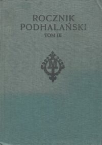 Miniatura okładki  Rocznik Podhalański. Tom III.