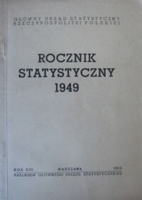 Miniatura okładki  Rocznik statystyczny 1949.