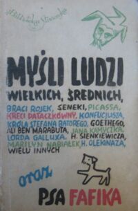 Miniatura okładki Rojek bracia /Ilustrował Marian Eile./ Myśli ludzi wielkich, średnich oraz Psa Fafika. /Biblioteka Stańczyka./