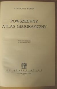 Zdjęcie nr 2 okładki Romer Eugenjusz Powszechny atlas geograficzny. 