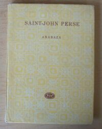 Miniatura okładki Saint-John Perse Anabaza. /Biblioteka Poetów/