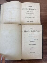 Miniatura okładki Siemieński Lucjan /zebrał/ Listy Hugona Kołłątaja pisane z emigracyi w r. 1792, 1793 i 1794. Tom I-III. 3 t. vol. 2.