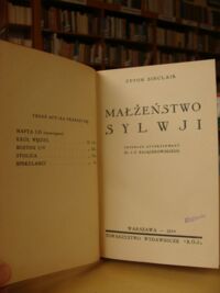 Miniatura okładki Sinclar Upton /przekł. Zajączkowski J.P./ Małżeństwo Sylwii