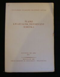 Miniatura okładki  Śląski Kwartalnik Historyczny Sobótka. Rocznik XXV(1970) Nr 2.