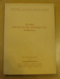 Miniatura okładki Śląski Kwartalnik Historyczny Sobótka. Rocznik XXXIII (1978) Nr 3.