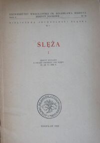 Miniatura okładki Ślęża I. Zeszyt wydany z okazji obchodów Dni Ślęży 21-29 VI 1958 R.