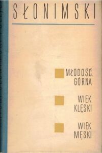 Miniatura okładki Słonimski Antoni Młodość górna. Wiek klęski. Wiek męski. Poezje.