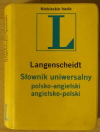 Miniatura okładki  Słownik uniwersalny polsko-angielski, angielsko-polski. Nowe wydanie.