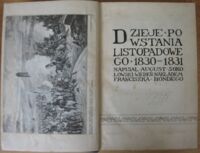 Zdjęcie nr 2 okładki Sokołowski August Dzieje powstania listopadowego 1830-1831.