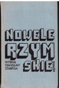 Miniatura okładki Stabryła Stanisław /wybór/ Nowele rzymskie.