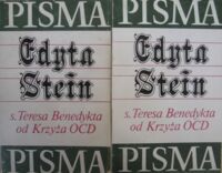Miniatura okładki Stein Edyta Pisma. T.I/II.