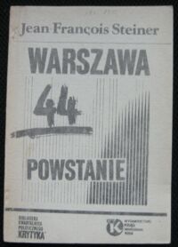Zdjęcie nr 1 okładki Steiner Jean-Francois Warszawa Powstanie 44.