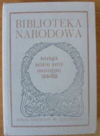 Zdjęcie nr 1 okładki Stępień Marian /oprac./ Antologia polskiej poezji rewolucyjnej 1918-1939. /Seria I. Nr 243/