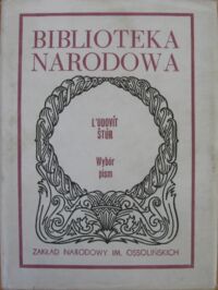 Miniatura okładki Stur Ludovit Wybór pism. /Seria II. Nr 204/