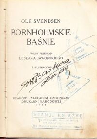 Miniatura okładki Svendsen Ole /wolny przekł. L. Jaworski/, Joergensen Jan Bornholmskie baśnie.
Przypowieści. /klocek/
                            