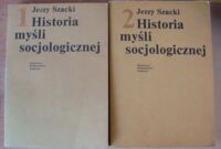 Zdjęcie nr 1 okładki Szacki Jerzy Historia myśli socjologicznej. Część 1-2.