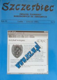 Miniatura okładki  Szczerbiec. Rox IX. Nr 9. Kwiecień 1998 r.