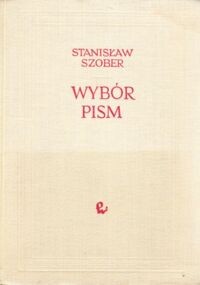 Miniatura okładki Szober Stanisław Wybór pism.