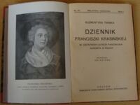 Zdjęcie nr 2 okładki Tańska Klementyna Dziennik Franciszki Krasińskiej, w ostatnich latach panowania Augusta III pisany. /Seria I. Nr 119/