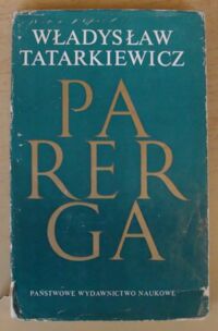 Miniatura okładki Tatarkiewicz Władysław Parerga.