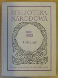 Miniatura okładki Tiutczew Fiodor /oprac. R. Łużny/ Wybór poezji. /Seria II. Nr 191/