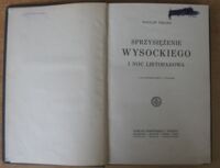 Zdjęcie nr 3 okładki Tokarz Wacław Sprzysiężenie Wysockiego i Noc Listopadowa. Z 44 ilustracjami i 3 planami.