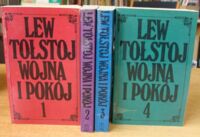 Miniatura okładki Tołstoj Lew Wojna i pokój. Tom I-IV. /Książka dla Każdego/