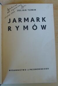 Zdjęcie nr 2 okładki Tuwim Juljan Jarmark rymów. 