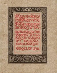 Miniatura okładki Twardowski Samuel /red. naukowa Walecki Wacław/ Dafnis drzewem bobkowym. Reprodukcja pierwodruku. /Skarbczyk Bibliofila. Seria II - Dramat Polski/