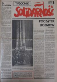 Zdjęcie nr 2 okładki  Tygodnik Solidarność. Nr 1-37/1981.