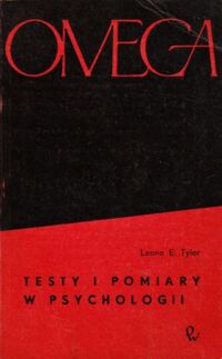 Zdjęcie nr 1 okładki Tyler Leona E. Testy i pomiary w psychologii. /95/