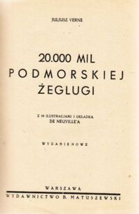 Miniatura okładki Verne Juljusz 20.000 mil podmorskiej żeglugi.
