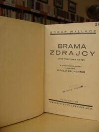 Miniatura okładki Wallace Edgar /przeł. Zechenter Witold/ Brama zdrajcy.