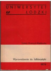 Zdjęcie nr 1 okładki Wasilewska-Krawczyk Violetta Wprowadzenie do folklorystyki. 