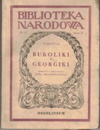 Miniatura okładki Wergiliusz Bukoliki i Georgiki. /Seria II. Nr 83/