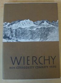 Zdjęcie nr 1 okładki  Wierchy. Rocznik czterdziesty czwarty 1975.