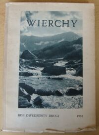Miniatura okładki  Wierchy. Rocznik poświęcony górom. Rok dwudziesty drugi 1953.