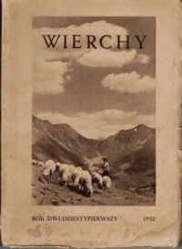 Miniatura okładki  Wierchy. Rocznik poświęcony górom. Rok dwudziesty pierwszy 1952.