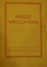 Miniatura okładki  Wiersze wrocławskie.