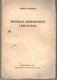 Zdjęcie nr 1 okładki Wierzbicki Andrzej Program gospodarczy Lewiatana.