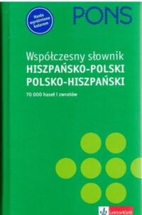 Miniatura okładki  Współczesny słownik PONS hiszpańsko-polski/polsko-hiszpański.
