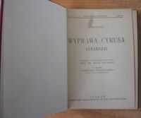 Miniatura okładki Xenofont Wyprawa Cyrusa (Anabaza). /Seria II. Nr 31/