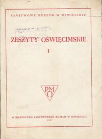 Miniatura okładki  Zeszyty Oświęcimskie 1.