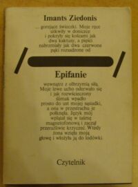 Miniatura okładki Ziedonis Imants Epifanie.